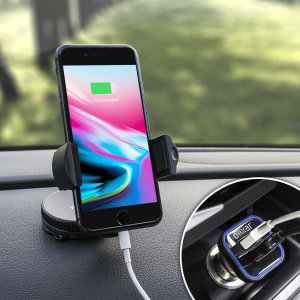 Olixar DriveTime iPhone 8 Car Holder, Cable & Setty Charger In-Car Pack