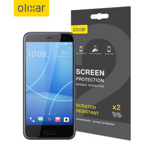 Keep your HTC U11 Life screen in pristine condition with this Olixar scratch-resistant screen protector 2-in-1 pack.