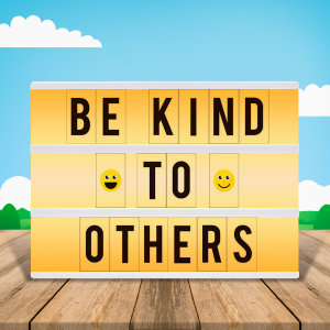 Your very own retro cinematic LED light box message board with all the characters you need to write the message of your choice. Totally reusable with colour-changing and different speed and light modes, this is perfect for any occasion.