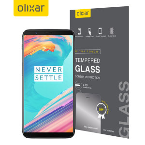 Olixar OnePlus 5T Tempered Glass Skjermbeskyttelse