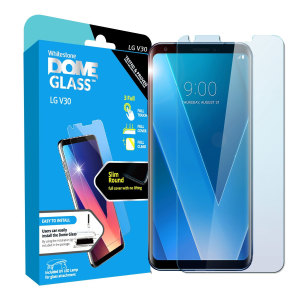 The Dome Glass screen protector for LG V30 from Whitestone uses a proprietary UV adhesive installation to ensure a total and perfect fit for your device. Also featuring 9H hardness for absolute protection, as well as 100% touch sensitivity retention.