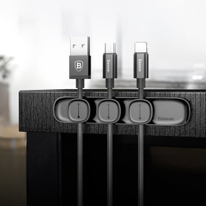 Keep that cluttered nest of charging cables on the straight and narrow with this magnetic cable manager. This holder adheres to any flat surface and features 3 magnetic cable management heads for any cable shape - flat, round, braided and more.