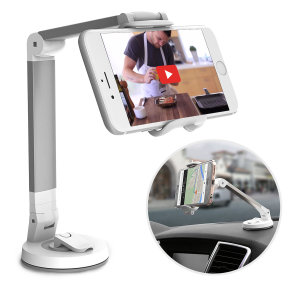 The Olixar adjustable desk mount holder will surely uplift and transform your video watching, gaming and web surfing experience. It is totally universal and fits most mobiles (up to 6" screen size), whilst an aluminum build offers great durability.