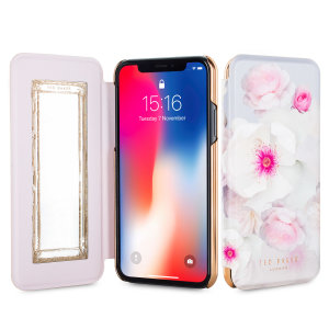 Ever wanted to check how you're looking on the move? With the Ted Baker Nalibise Mirror Folio case for iPhone X, you can do just that thanks to a concealed mirror on the inside of the case's flip cover. This slimline case also offers excellent protection.