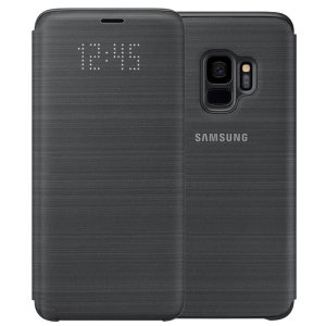 Protect your Samsung Galaxy S9's screen from harm and keep up to date with your notifications through the intuitive LED display with the official black LED cover from Samsung.
