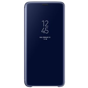 This Official Samsung Clear View Cover in blue is the perfect way to keep your Galaxy S9 Plus smartphone protected whilst keeping yourself updated with your notifications, which the clear view cover displays without you having to open the case.