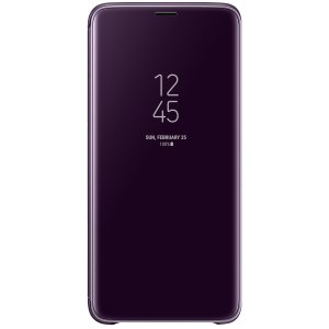 Original Samsung Galaxy S9 Plus Tasche mit integrierter Nachrichtenfunktion auf dem Display.