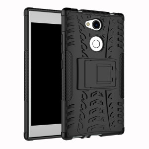 Protégez votre Sony Xperia L2 des chocs et des éraflures grâce à cette coque Olixar ArmourDillo en coloris noir. Cette coque est composée d'un boîtier interne en TPU et d'un exosquelette externe résistant aux impacts. Elle comprend par ailleurs un support de visualisation intégré.