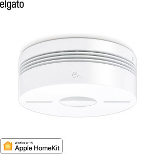 Stay safe and be well aware of fire with the Elgato Eve Smoke. Based on reliable Hager smoke detection technology, this smoke alarm will not only let off a loud tone but also sends you notifications via Apple HomeKit to alert you of any potential fires.