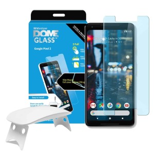 De Dome Glass-schermbeschermer voor de Pixel 2 van Whitestone maakt gebruik van een gepatenteerde UV-lijminstallatie om een totale en perfecte pasvorm voor uw apparaat te garanderen. Ook met 9H-hardheid voor absolute bescherming, evenals 100% aanraakgevoeligheid.
