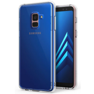 Protect your shiny new Samsung Galaxy A8 2018 with this Rearth Ringke Fusion Dual Layer bumper case. The clear design will perfectly highlight the stunning contours of the Galaxy A8 2018, whilst keeping it protected from bumps and scratches at all times!