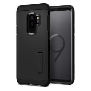 The Spigen Tough Armor in black is the new leader in lightweight protective cases. The new Air Cushion Technology corners reduce the thickness of the case while providing optimal protection for your new Samsung Galaxy S9 Plus.