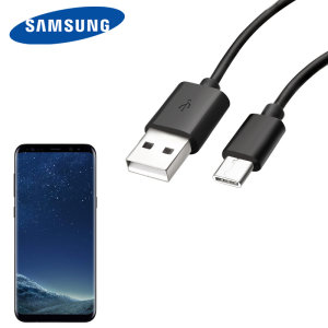 Official Samsung USB-C Galaxy S8 Synk & Laddningskabel - Svart