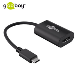 The Goobay USB-C to DisplayPort adapter gives your old DisplayPort cables a new lease of life. Convert a USB-C port on your MacBook or USB-C laptop into a DisplayPort - perfect for displays up to 4K @60Hz and 3D.