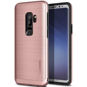 Schützen Sie Ihr Samsung Galaxy S9 Plus mit diesem ultra slim Kettenhemd-Stil-Fall in Roségold, die neben der Bereitstellung von eines atemberaubenden Ganzkörper-Schutzes in einem attraktiven dual Design schützt.