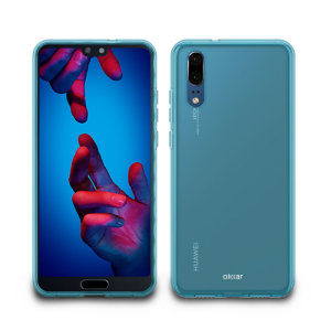Custom moulded for the Huawei P20, this blue Olixar FlexiShield case provides slim fitting and durable protection against damage.