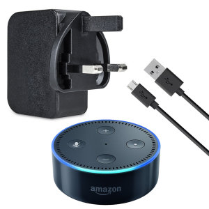 Amazon Echo Dot Power Adapter and 1m Cable - Black