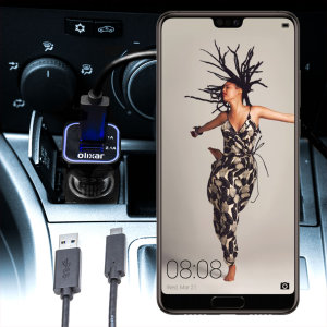 Laden Sie Ihr Micro-USB-Gerät unterwegs auf, mit diesem Hochleistungs 2.4A Huawei P20 Kfz-Ladegerät mit ausziehbarem Spiralkabel-Design