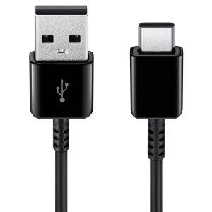 Virallinen Samsung USB-C Charging Cable - Musta - 1,5 m - Retail Box