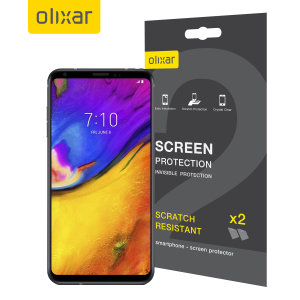 Keep your LG V35's screen in pristine condition with this Olixar scratch-resistant screen protector 2-in-1 pack. Ultra responsive and easy to apply, these screen protectors are the ideal way to keep your display looking brand new.