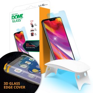 The Dome Glass screen protector for LG G7 from Whitestone uses a proprietary UV adhesive installation to ensure a total and perfect fit for your device. Also featuring 9H hardness for absolute protection, as well as 100% touch sensitivity retention.