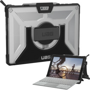 Protégez votre Microsoft Surface Pro 4 à l'aide de la coque UAG Plasma en coloris semi-transparent et noir. Robuste, elle est la protection ultime pour protéger votre précieuse tablette au quotidien. Polyvalente, elle est dotée d'une sangle rotative, d'une bandoulière et d'un support rétractable.