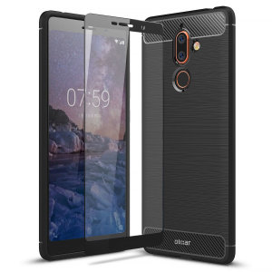 Olixar Sentinel Nokia 7 Plus Case and Glass Screen Protector