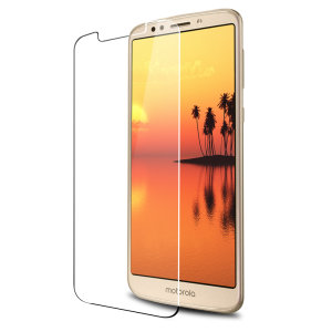 Keep your Motorola Moto E5's screen safe without compromising on sensitivity with this official tempered glass screen protector.