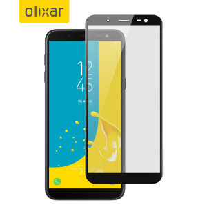 This ultra-thin full cover tempered glass screen protector for the Samsung Galaxy J6 from Olixar offers toughness, high visibility and sensitivity all in one package.