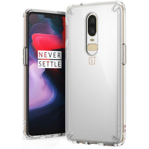Protect the back and sides of your OnePlus 6 with this incredibly durable clear Fusion Case by Rearth Ringke.