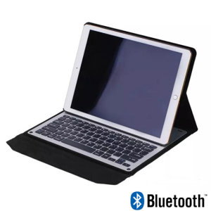 This Bluetooth folio keyboard case by Encase provides your iPad 9.7 2018 with protection against bumps & knocks, while improving your iPad's functionality by adding an ultra thin keyboard. Featuring a black leather styling to complement the iPad's design.