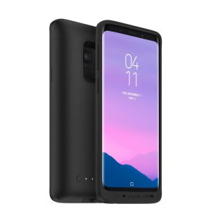 Never worry about battery life again with the Mophie Juice Pack in black for the Samsung Galaxy S9. This case provides robust protection for your S9 while offering up to 32 hours of battery life and Qi wireless charging.