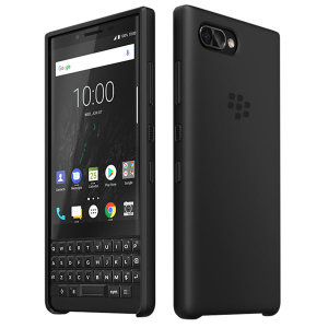 Protect your BlackBerry KEY2 smartphone while adding virtually no extra bulk with this original non-slip silicone black soft shell case.