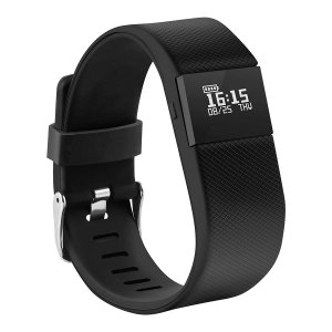 Monitor your fitness and sleep quality with the Acme Fitness Activity Tracker with LED display and companion app. Featuring alerts to incoming calls and message notifications with compatibility with your Android or iOS smartphone.