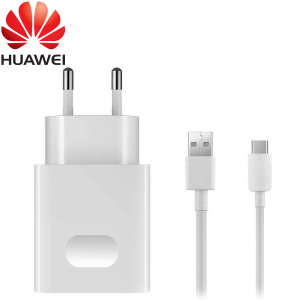 A genuine Huawei EU 18W Quick Mains Charger for your compatible Huawei device. Featuring a compact design for travel convenience and a genuine Huawei USB-C charging cable.