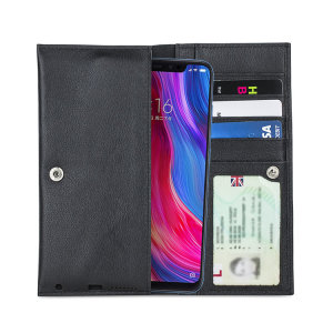 Olixar Primo Genuine Leather Xiaomi Mi 8 Pouch Wallet Case - Black