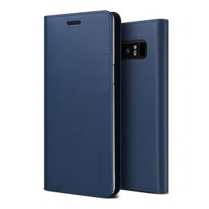 Protect your Samsung Galaxy Note 9 with this precisely designed flip case in navy from VRS Design. Made with genuine premium leather, the VRS Design Diary oozes style and attractiveness.
