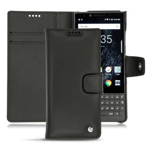 Noreve Tradition B Blackberry Key2 Leather Wallet Case - Black