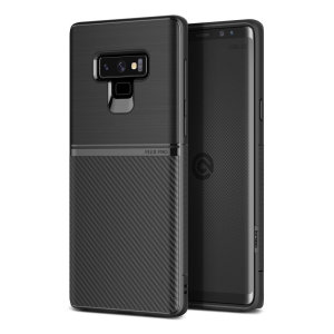 Das Obliq Flex Pro Shell Case in Ruß ist ein stylisches und ergonomisches Schutzetui für das Samsung Galaxy Note 9, das dank seiner strukturierten Oberflächengestaltung Stoßdämpfung und fantastischen Grip bietet.