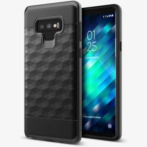Protect your Samsung Galaxy Note 9 with this stunning premium dual-layered shell case in black. Made with tough dual-layered yet slim material, this hardshell body with a sleek metallic bumper features an attractive two-tone finish.