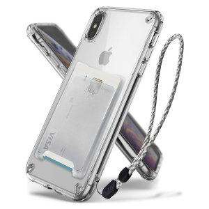 The 3-in-1 Clear Rearth Ringke Fusion for iPhone XS is an exceptional utility with a professional aesthetic to create a case that's perfect for everyday use. Complete with wallet attachment and wrist strap to secure your phone to your hand.
