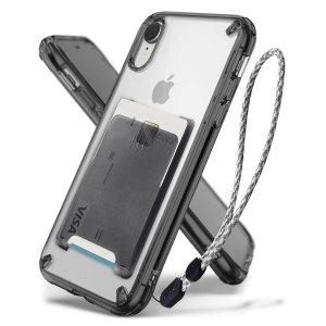 The 3-in-1 Rearth Ringke Fusion in smoke black for iPhone XR is an exceptional utility with a professional aesthetic to create a case that's perfect for everyday use. Complete with wallet attachment and wrist strap to secure your phone to your hand.
