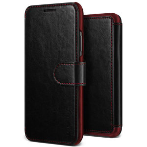 The VRS Design Dandy Wallet Case in black for the iPhone XR comes complete with card slots, a large document pocket and is made with a luxurious leather-style material for a classic, prestige and professional look.
