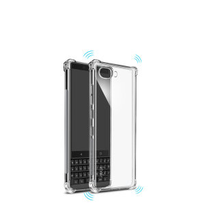 Custom moulded for the BlackBerry Key2, this solid clear IMAK case provides slim fitting and durable protection against damage.
