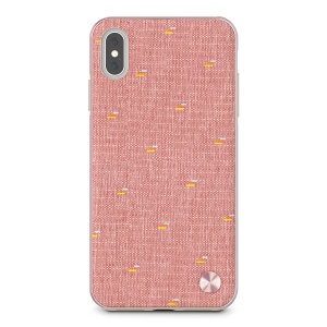 Moshi Vesta iPhone XS Max Textile Pattern Case - Macaron Pink