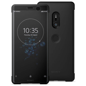 This official SCTH70 Style Cover Touch in black from Sony houses your Xperia XZ3, providing protection and full functionality through the see-through touchscreen font cover, allowing you to view and action incoming messages and calls.
