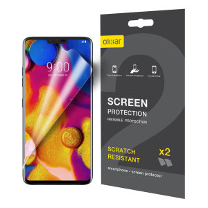 Olixar LG V40 ThinQ Film Screen Protector 2-in-1 Pack