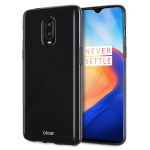 Coque OnePlus 6T Olixar FlexiShield – Coque en gel – Noir