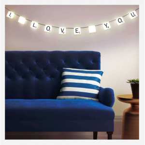 Nothing like some scrabble themed LED lights to bring back memories of one of the world's most popular games. These lights will bring warmth, sparkle and a cool-factor to any home, office, man cave or room. All you need is a little bit of imagination.