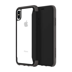 La funda tipo billetera Survivor Clear de Griffin aloja su iPhone XS dentro de una funda transparente y ajustado, y lo envuelve con una sofisticada funda de tapa. También cuenta con 3 ranuras para sus tarjetas de débito y crédito, efectivo, identificación y más.